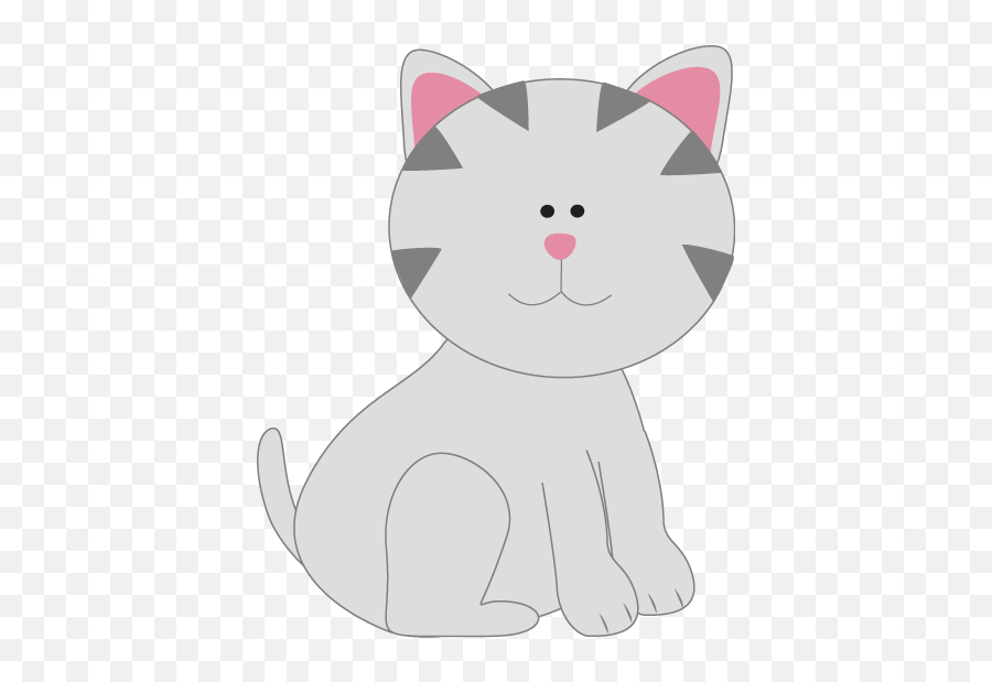 Cat Clip Art - Cat Gray Clip Art Emoji,Cats Clipart