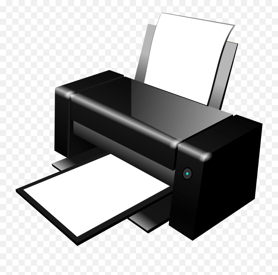 Black Clipart Printer Transparent Png - Computer Printer Clipart Emoji,Black Clipart