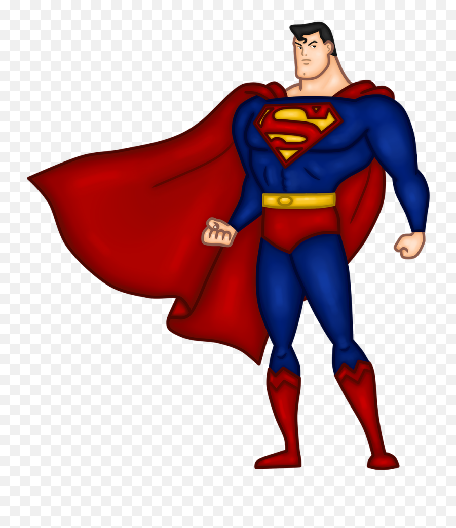 Superman Superheroes Hero Dc - Free Image On Pixabay Superman Teen Titans Syle Emoji,Superhero Png