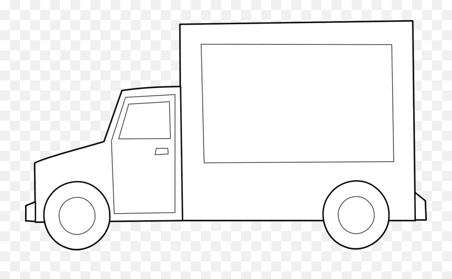 Clip Art Truck Clipart Image 3 - Food Truck Clip Art Blank Emoji,Truck Clipart