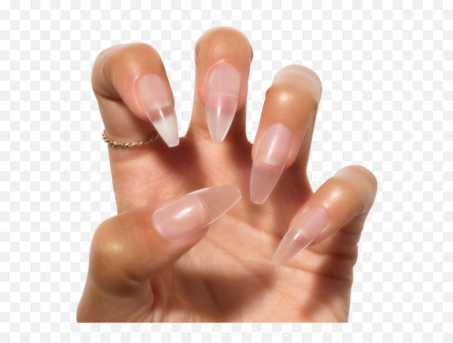 Acrylic Nails Transparent Background - Clear Acrylic Nails Emoji,Nails Png