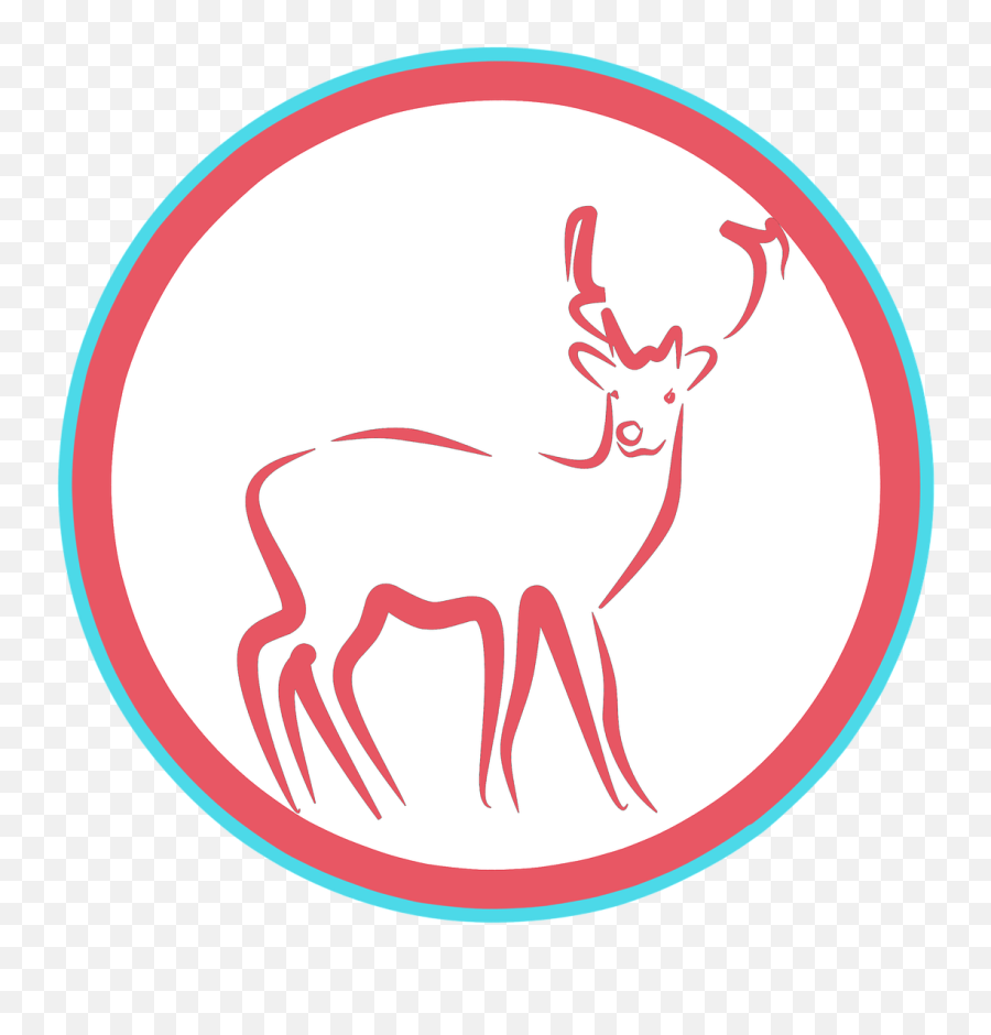 Deer Clipart Sticker Design Logo - Reindeer Emoji,Deer Clipart