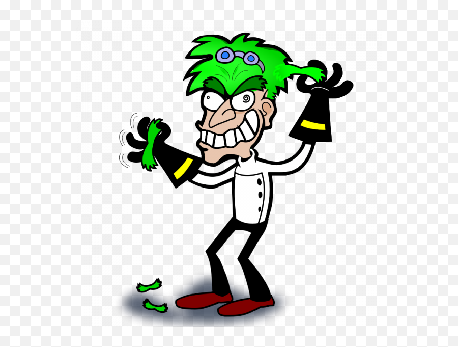 Crazy People Clipart Png Transparent - Mad Scientist Clipart Emoji,People Clipart