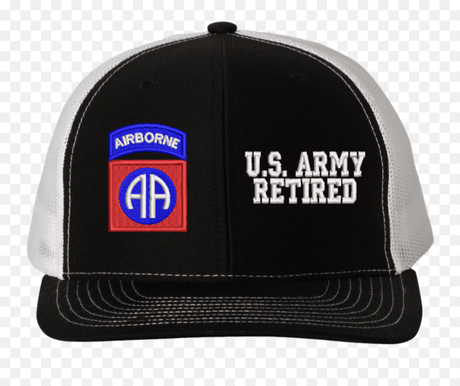 82nd Airborne Us Army Retired Split Cap - 82nd Airborne Emoji,82nd Airborne Logo