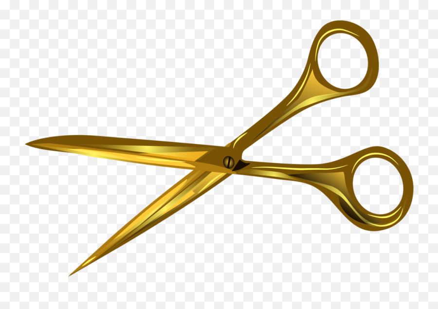 Gold Hair Scissor Icon Transparent Transparent Background Gold Shears Png Emoji,Scissors Transparent Background