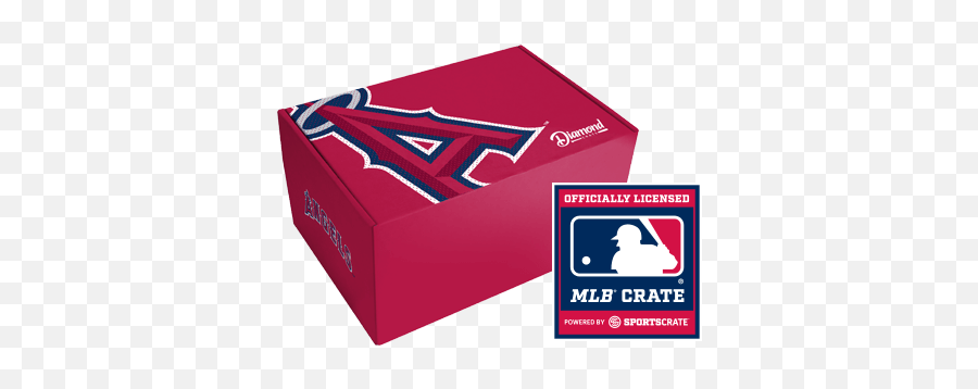 Angels Diamond Crate From Sports Crate - Dodgers Box Emoji,Los Angeles Angels Logo