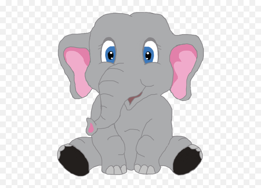 Elephant Clipart Cartoon Cute Sticker Emoji,Cute Elephant Clipart
