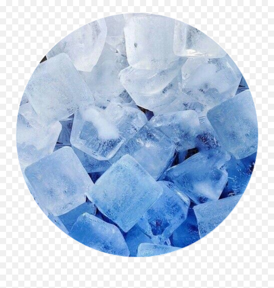 Download Blue Ice Blueice Aesthetic - Aesthetic Blue White Background Emoji,Ice Png