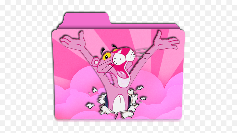 The Pink Panther Movie Folder Icon - Designbust Emoji,Pink Panther Clipart