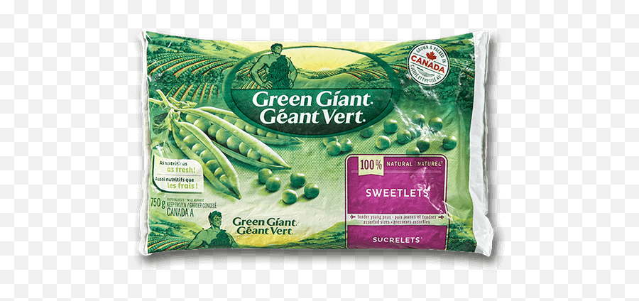Frozen Sweetlets Tender Young Peas - Green Giant Canada Emoji,Peas Png