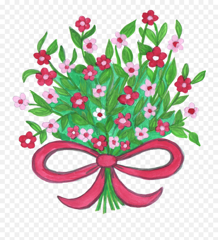 Download Tulip Clipart Flower Bokeh - Flower Bouquet Full Floral Emoji,Tulip Clipart