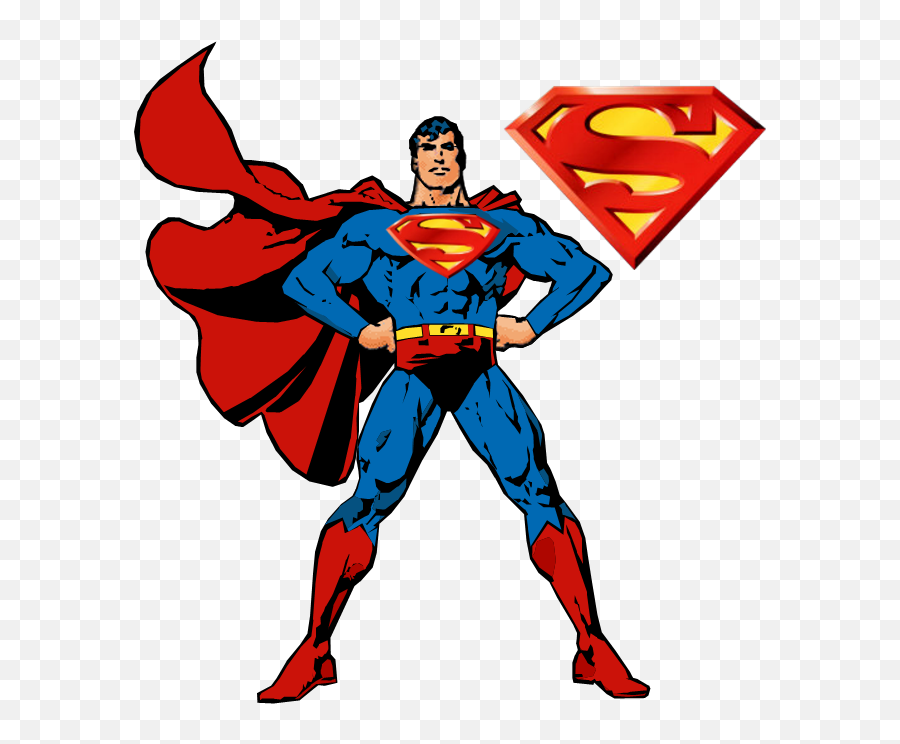 Superman Batman Drawing Superhero Image - Cartoon Superman Drawing Emoji,Superman Clipart