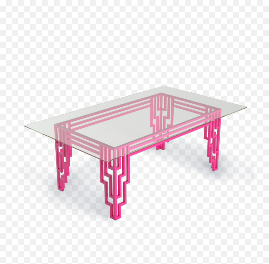 Modern Art Deco Neon Hot Pink Furniture Design Table Dining Emoji,Dining Table Png