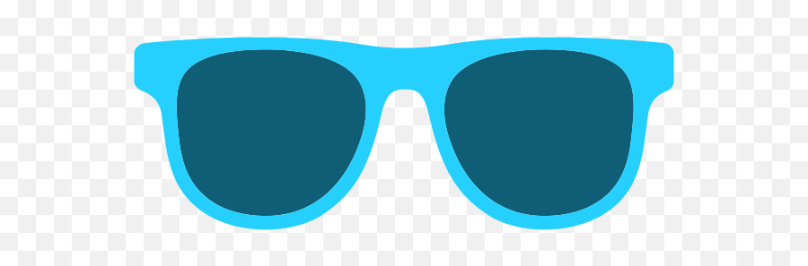 Blue Sunglasses Clipart Free Svg File - Full Rim Emoji,Sunglasses Clipart