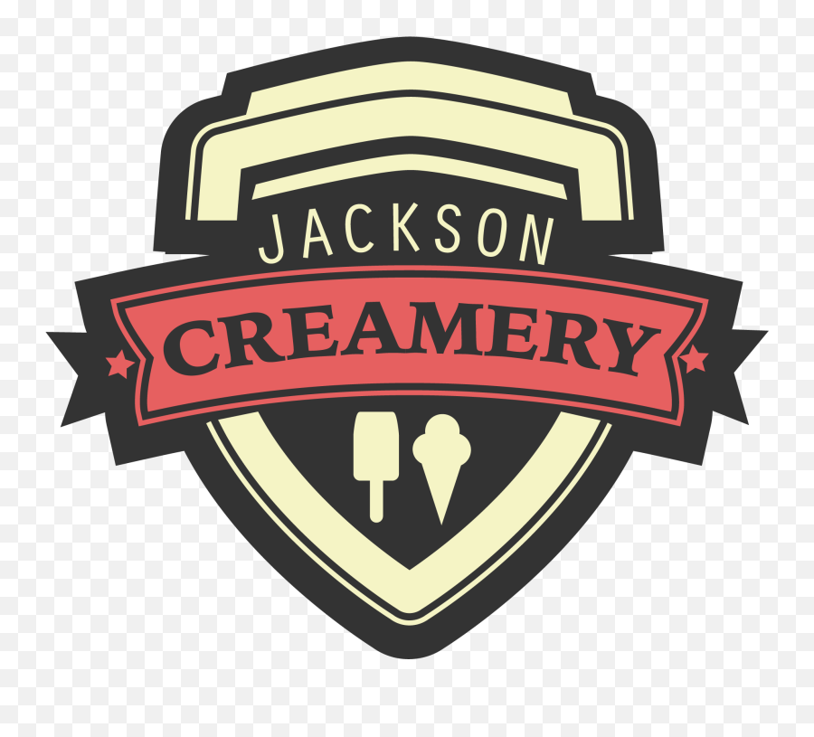 Download Jackson Creamery 2 Vintage Logo - Emblem Full Language Emoji,Vintage Logo