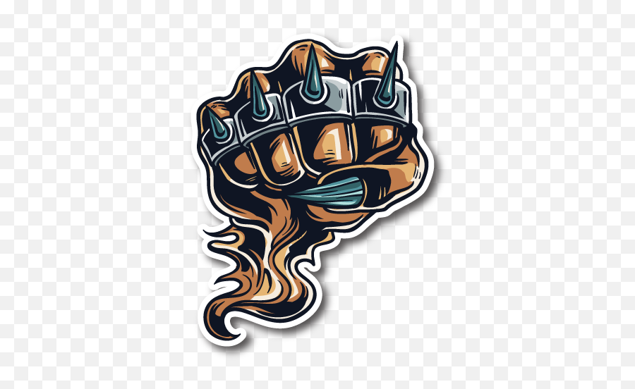 Pin - Brass Knuckles Fist Drawings Emoji,Fist Logo