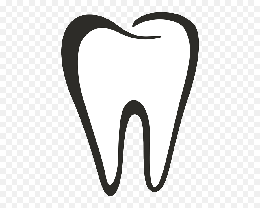 Dental Clipart Tooth Outline Dental - Clipart Tooth Png Emoji,Tooth Clipart