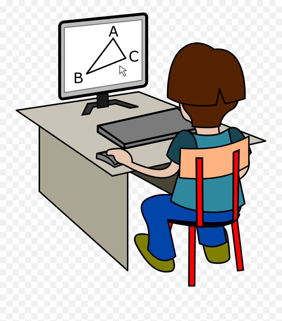 Library Of School Math Png Royalty Free Stock Png Files - Student With Laptop Clipart Png Emoji,Math Clipart