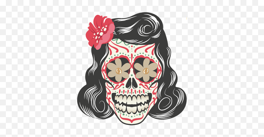 The Dead Decorative Decal Emoji,Day Of The Dead Clipart
