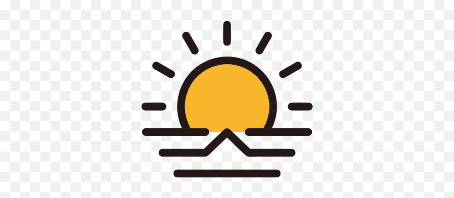 Sun Sunrise Weather Icon Emoji,Sun Icon Transparent