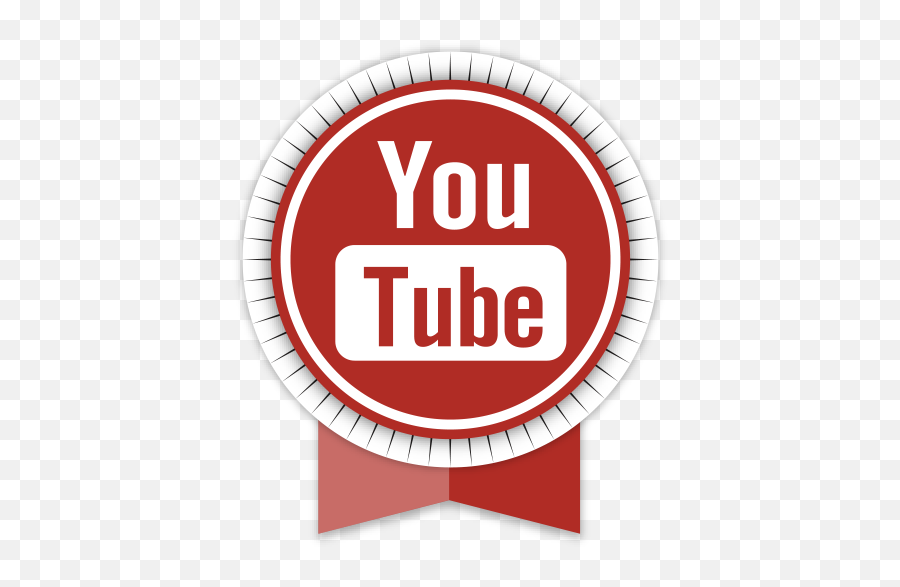 Youtube Icon Round Ribbon Social Iconset S - Icons Fort York National Historic Site Emoji,Youtube Icons Png