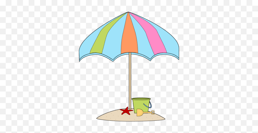 Summer Clip Art Beach Clipart Image - Summer Beach Umbrella Clipart Emoji,Beach Clipart