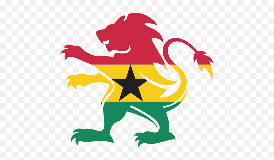 Ghana Flag Heraldic Lion Emoji,Ghana Flag Png