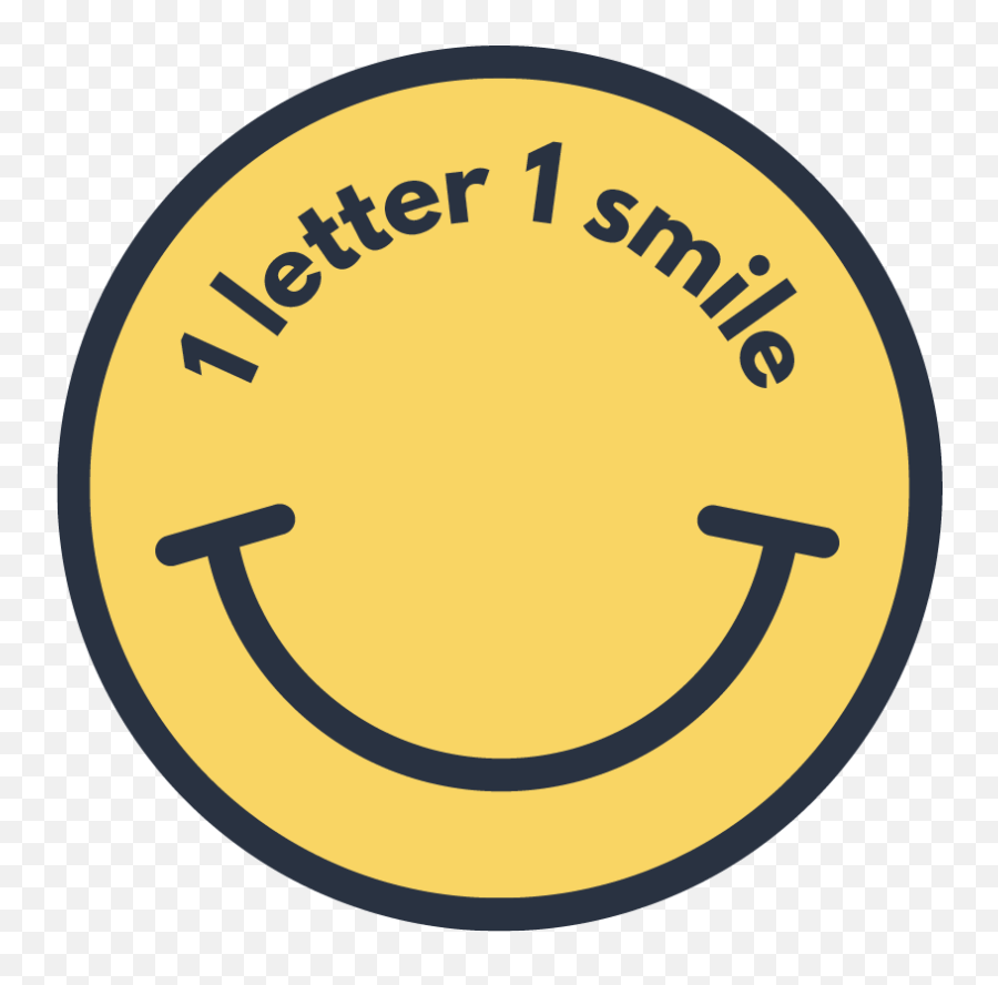 Write A Letter And Bring Back Smile - 1 Letter 1 Smile Emoji,2 Letter Logo