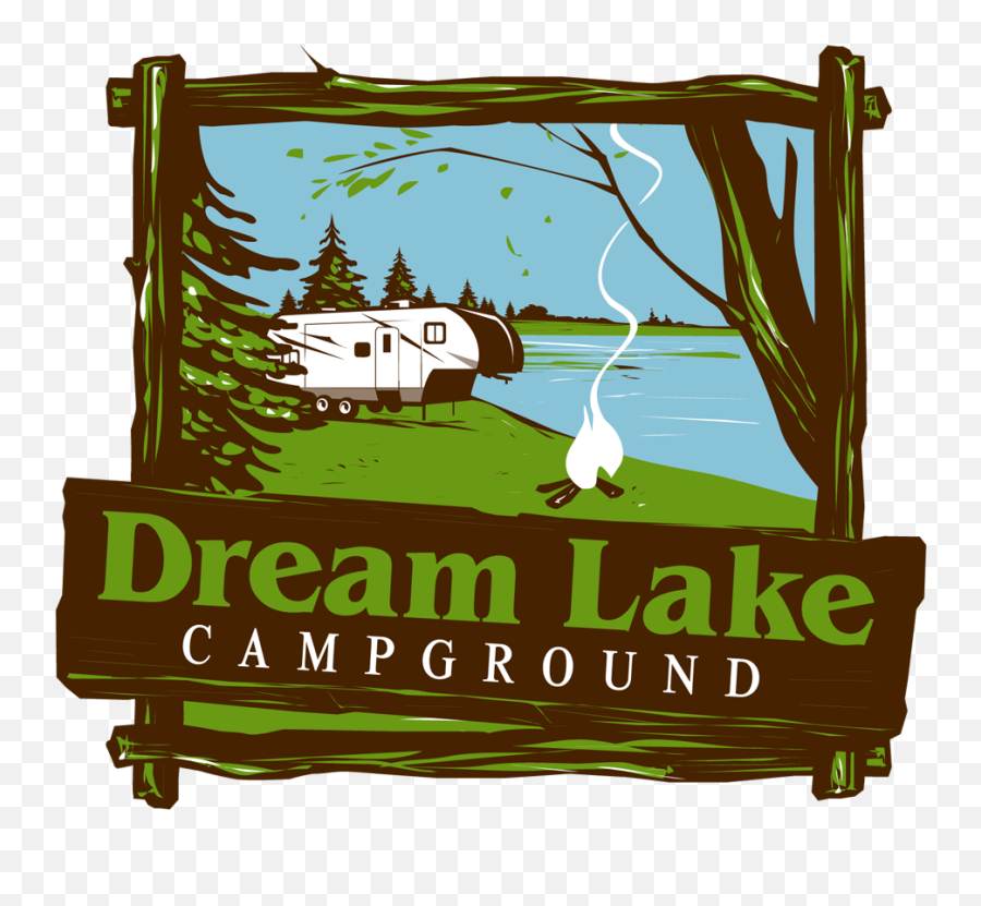 Dream Lake Campground Camping Logo Design Who Does Not - Lake Camping Logo Design Emoji,Travel Logo