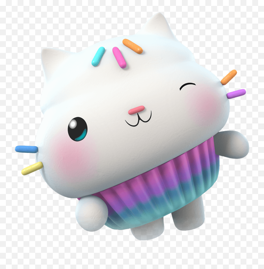 Check Out This Transparent Gabbyu0027s Dollhouse - Cakey Cat Png Emoji,Cat Ears Transparent Background