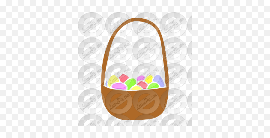 Basket Of Eggs Stencil For Classroom Therapy Use - Great Easter Egg Emoji,Eggs Clipart