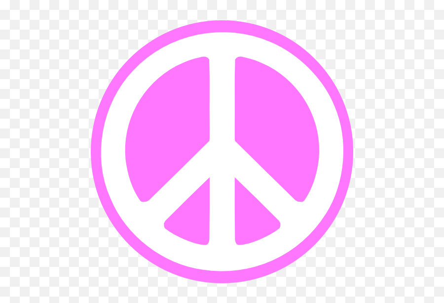 Pink Peace Sign Clipart Free Images - Peace Sign Clipart Emoji,Peace Sign Clipart