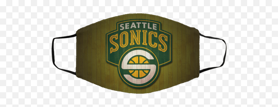 Seattle Supersonics Face Mask - Seattle Supersonics Emoji,Seattle Supersonics Logo