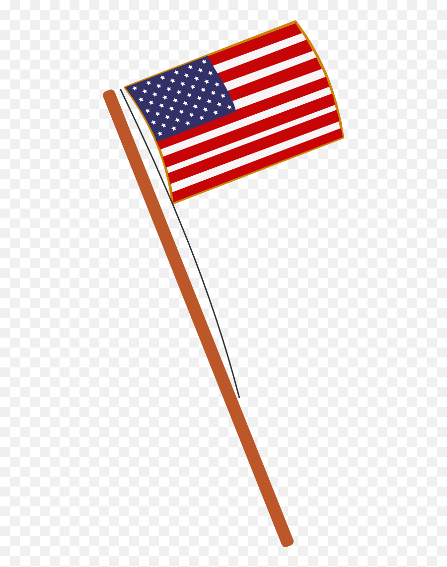 Waving American Flag Vector - Clipart Small Us Flag Draw A Small American Flag Emoji,American Flag Clipart