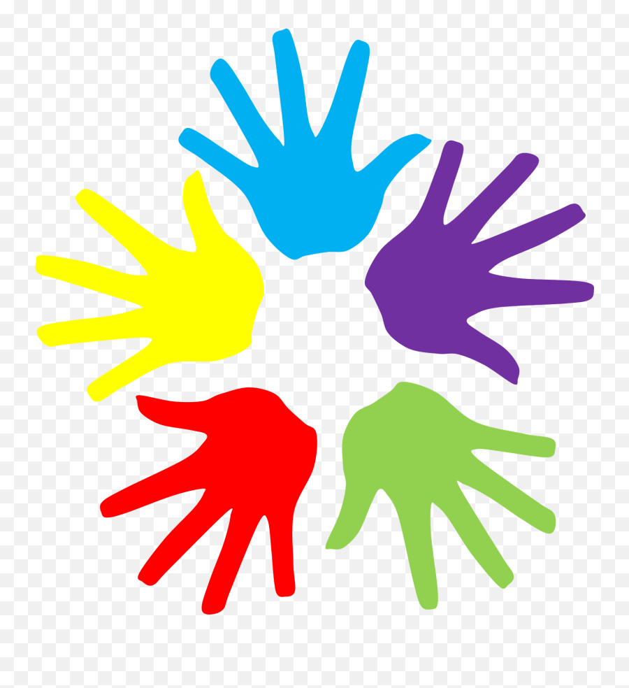 Clip Art Colorful Hand Transparent Png - Clip Art Colorful Hands Emoji,Hands Clipart