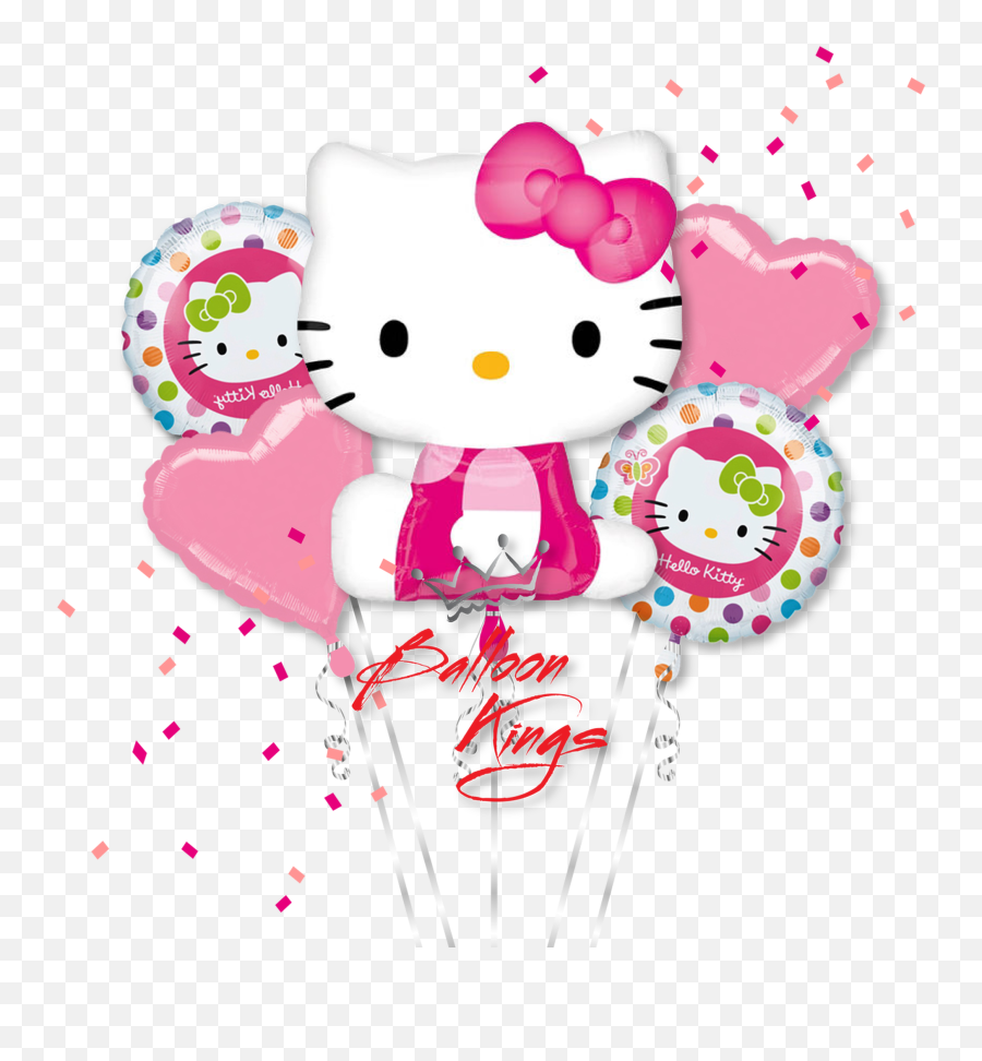 Ballons Clipart Hello Kitty - Background Hello Kitty Birthday Emoji,Hello Kitty Clipart