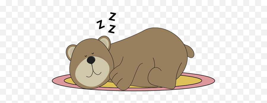 Bear Sleeping - Bear Hibernation Clipart Emoji,Sleep Clipart
