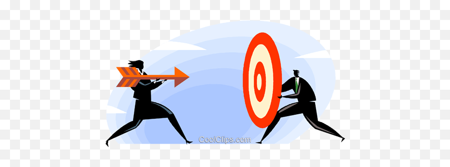 Archery Arrow And Target Royalty Free Vector Clip Art - Metaphor That Describes Rifka In Letters From Rifka Emoji,Archery Clipart