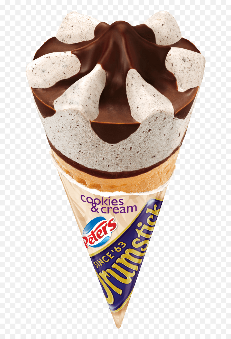 Ice Cream Cones Dessert Food - Drumstick Cookies And Cream Png Ice Cream Drumstick Transparent Emoji,Drumsticks Clipart
