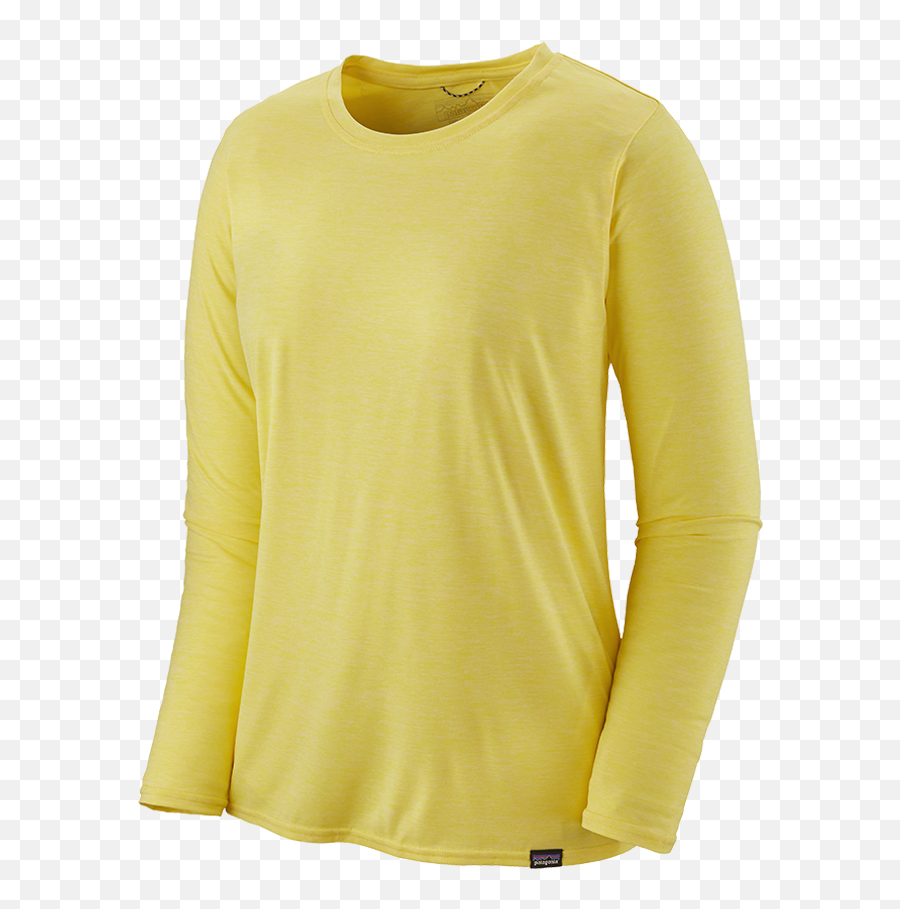 Patagonia Womenu0027s Ls Cap Cool Daily Shirt Pineapple - Yellow Long Sleeved Tshirt Wp Ems Emoji,Patagonia Logo Shirts