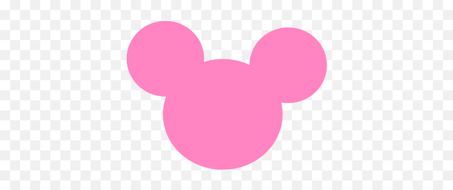 Minnie Mouse Silhouette Pink Magenta - Baby Mickey Mouse Png Silueta De Minnie En Rosa Emoji,Mickey Head Png