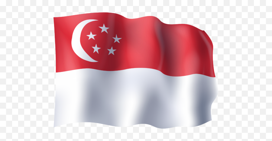 Waving Flag Of Singapore Graphic - Singapore Wave Flag Png Emoji,Waving Flag Png