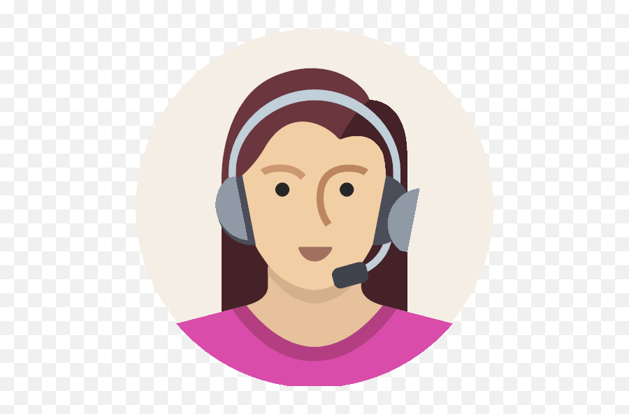 Female Headset Mic Support User Woman Icon - User Pictures Emoji,Woman Icon Png