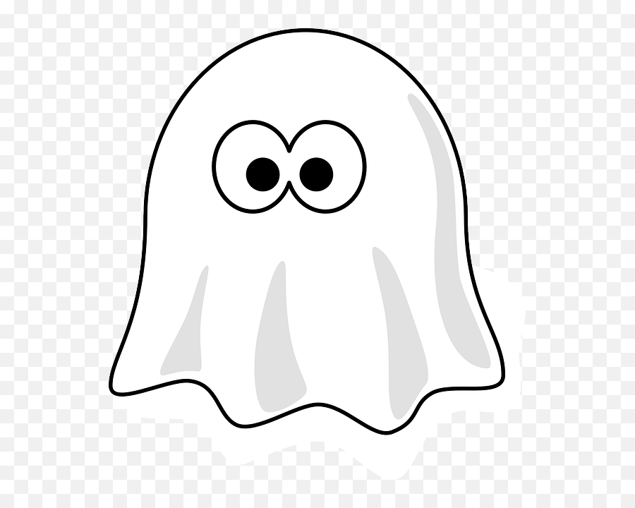 Black And White Ghost Clip Art At Clkercom - Vector Clip Funny Spooky Ghost Emoji,Ghosts Clipart