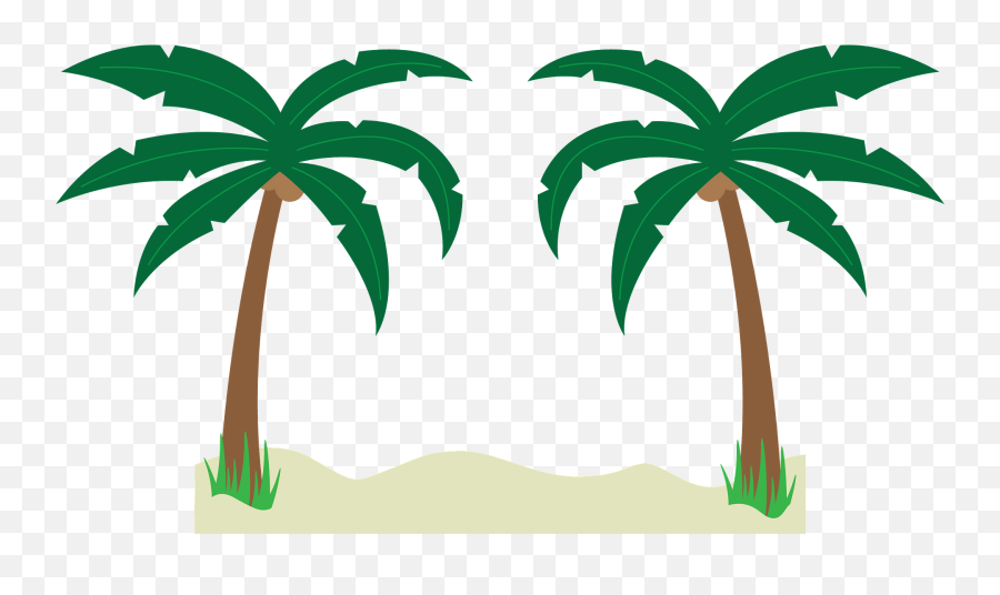 Palm Trees - Clip Art Emoji,Beach Clipart