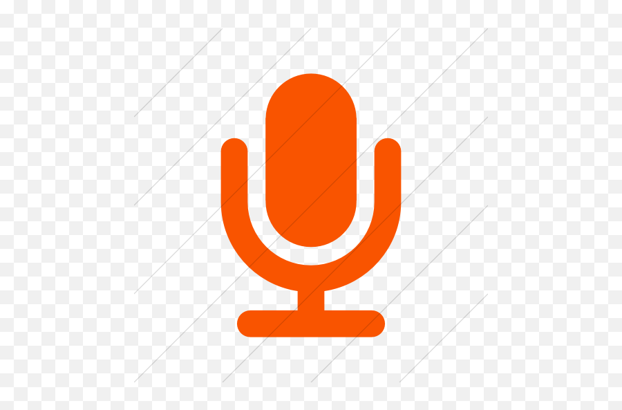 Simple Orange Foundation 3 Microphone Icon Emoji,Microphone Icon Png