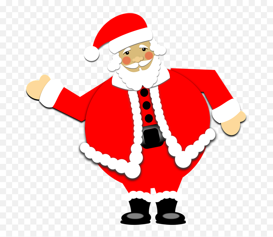 Picture Of Cartoon Santa 12 Buy Clip Art - Christmas Day Emoji,Christmas Day Clipart