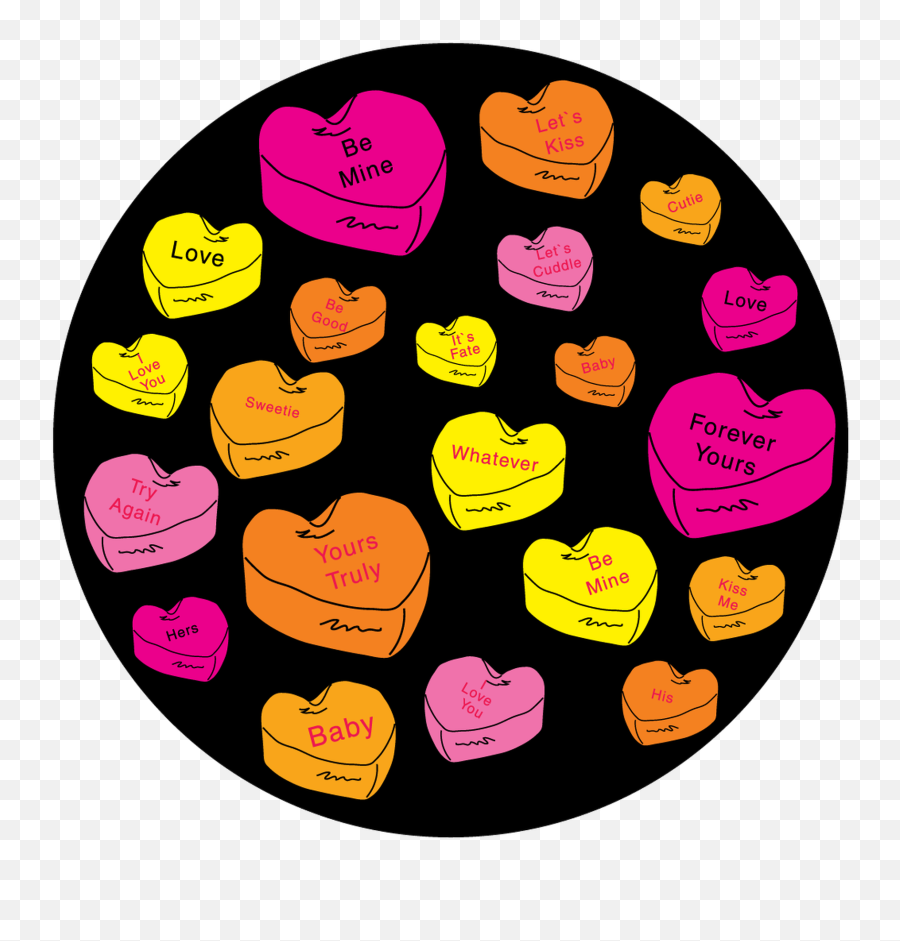 Candy Hearts Emoji,Candy Hearts Png