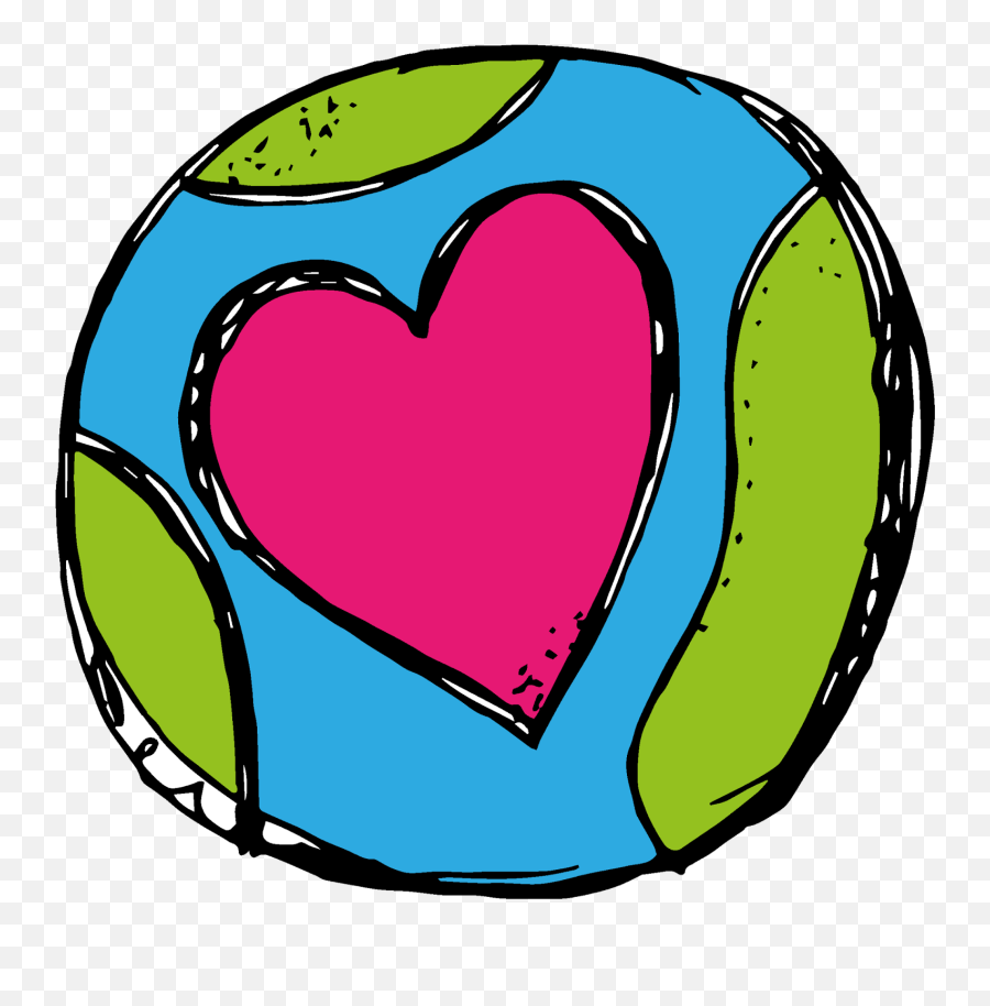 Download Earth Clipart Heart - Earth Clipart With Heart Emoji,Earth Clipart