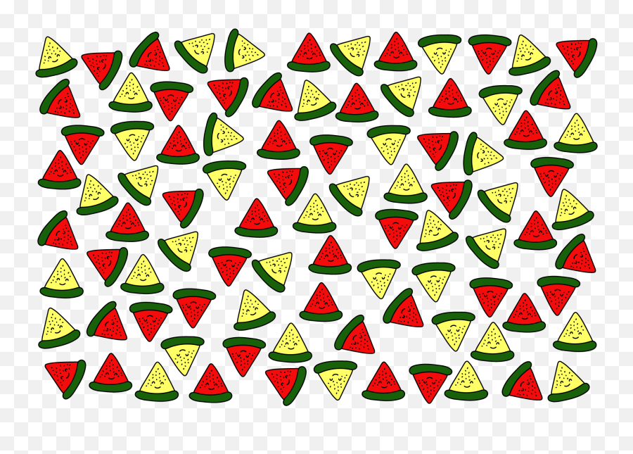 Pattern Design With Cute Watermelon Emoji,Cute Watermelon Clipart